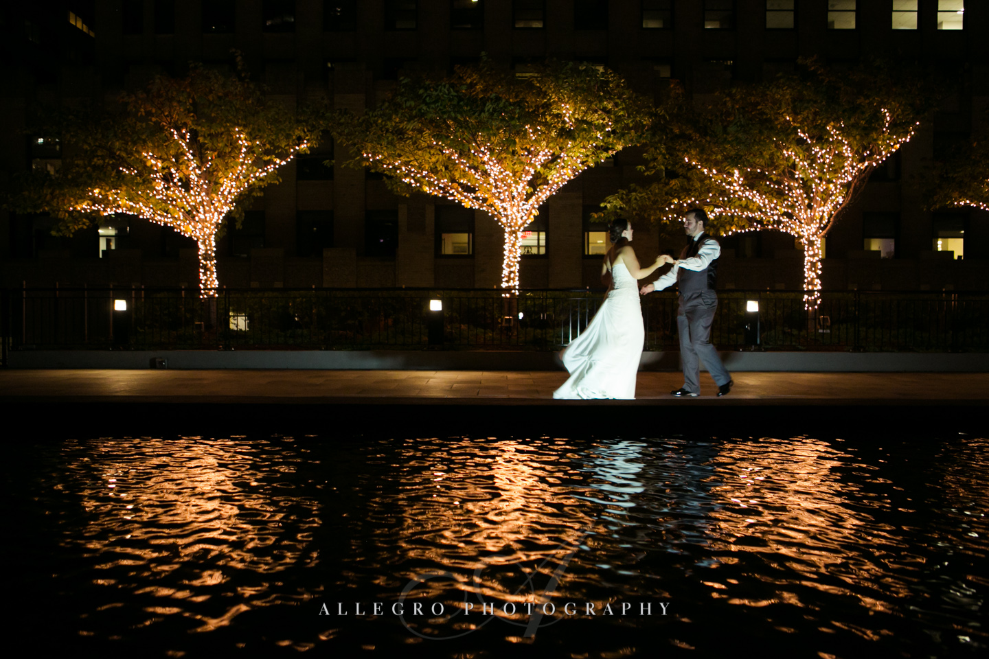 bride and groom dance- photo by allegro photography