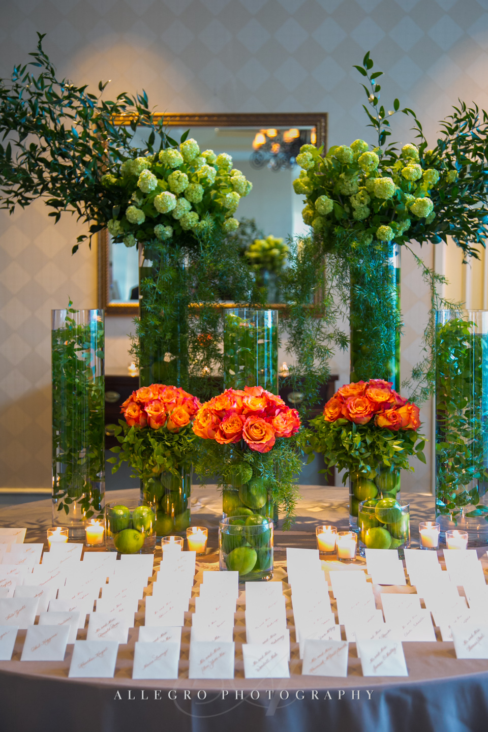 fall wedding flowers and decor boston - photographed by Allegro Photography