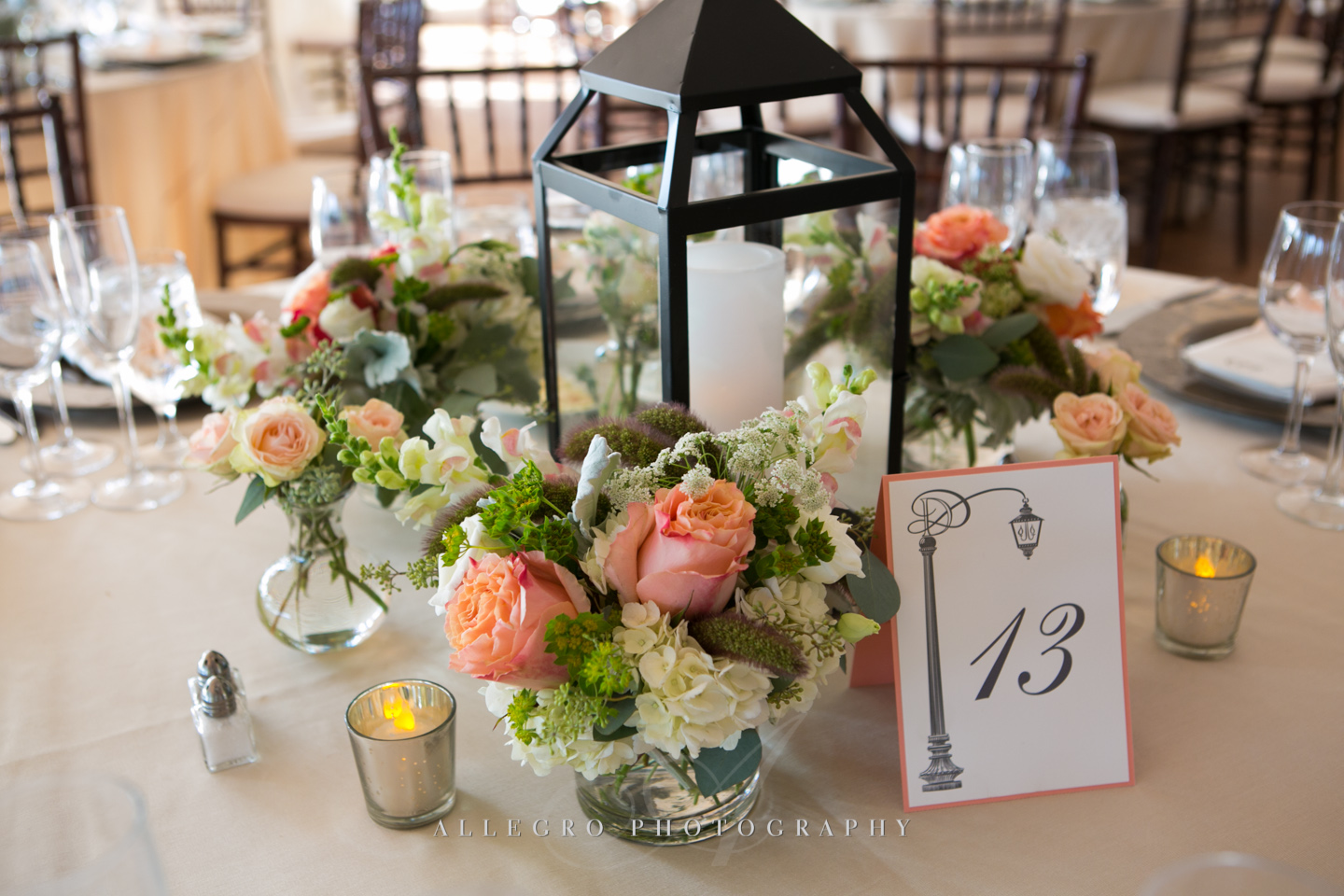 fall wedding table decor boston - photographed by Allegro Photography