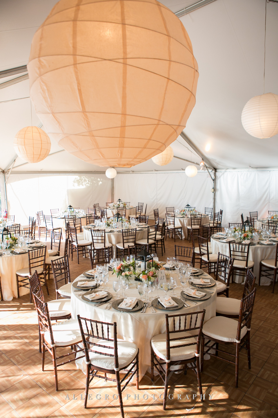 fall wedding tent decor boston - photographed by Allegro Photography