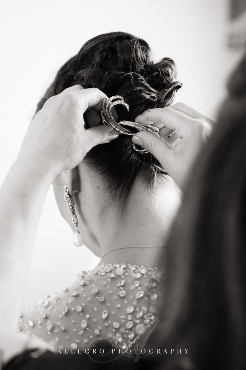 bridal hair- photo by allegro photography