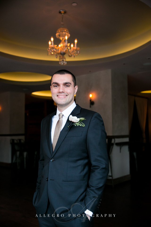 groom portrait highball lounge -photo by allegro photography
