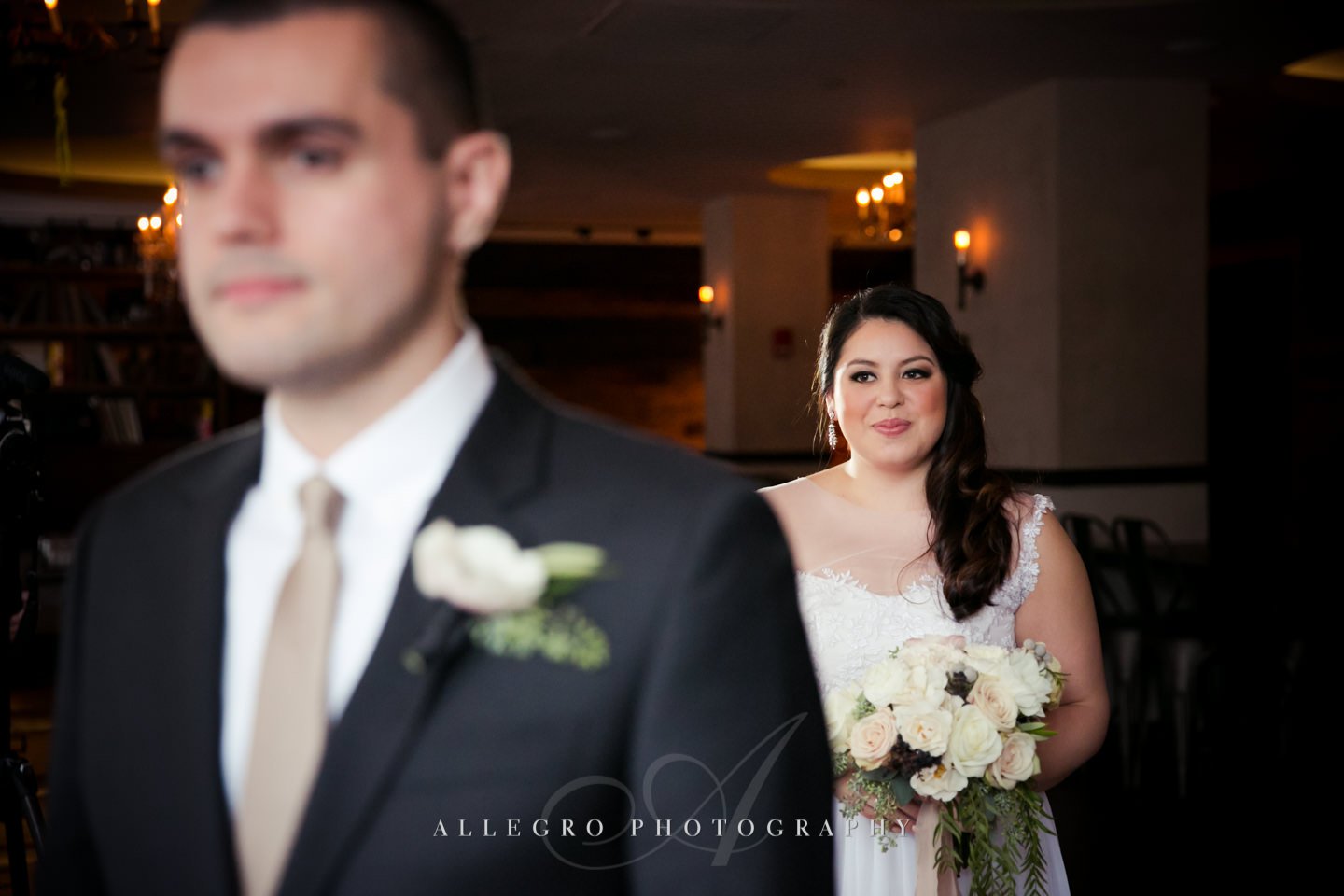 first look -photo by Allegro Photography