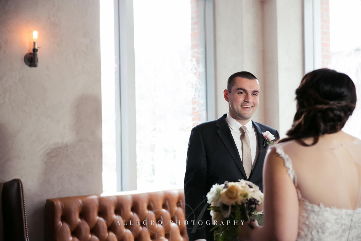 he sees her for the first time -photo by Allegro Photography