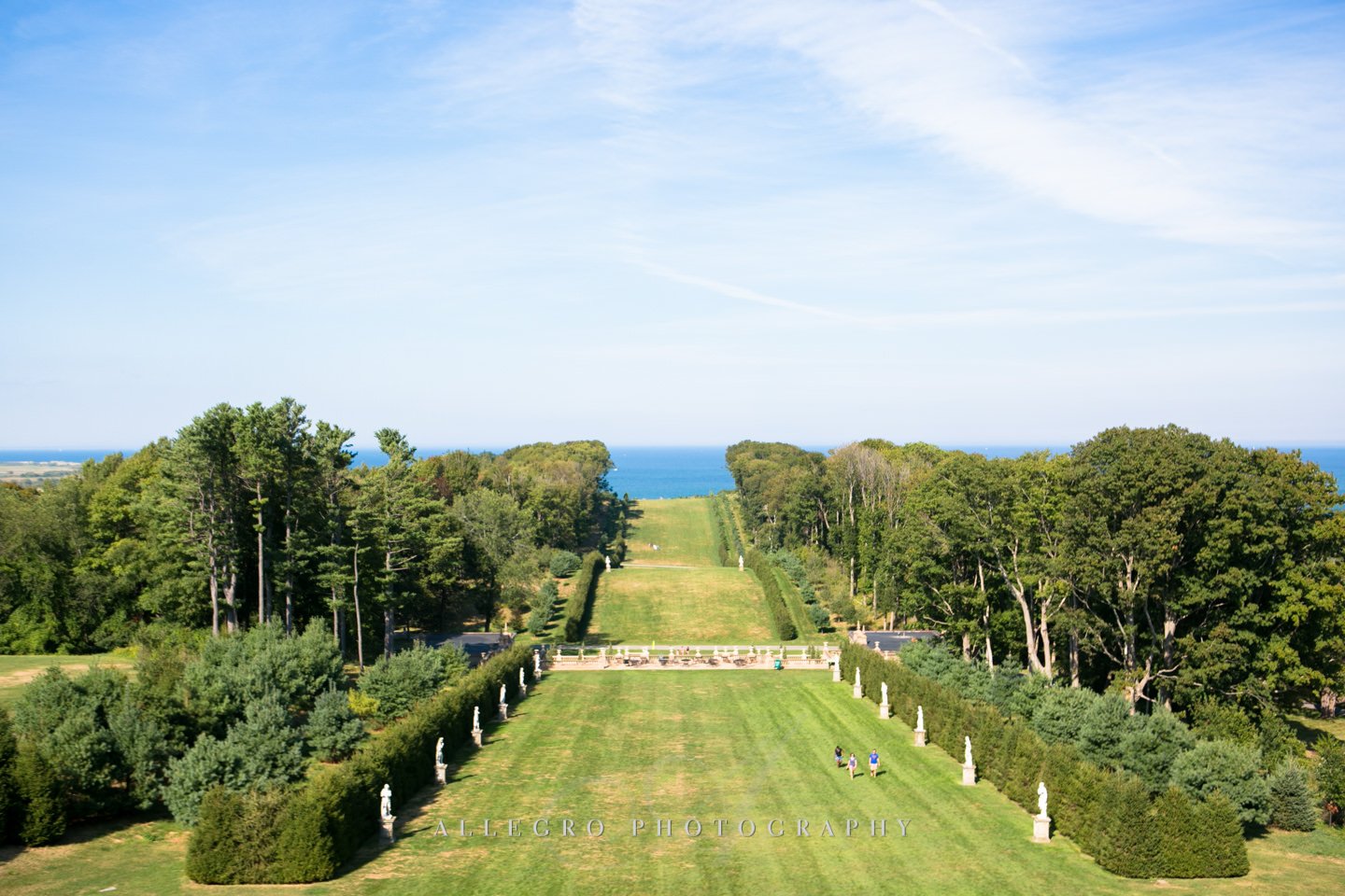 the crane estate view- the grand allee- photo by Allegro Photography