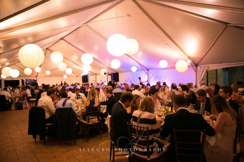 tent reception - photo by allegro photography