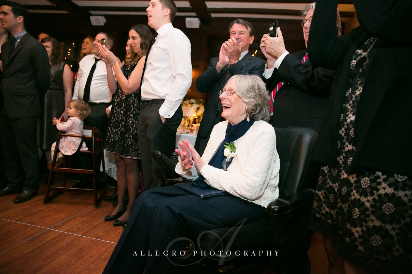 grandmother at wedding- photo by allegro photography