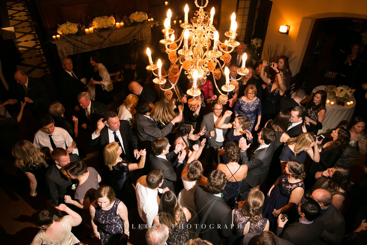 wedding dance floor at willowdale estate- photo by allegro photography