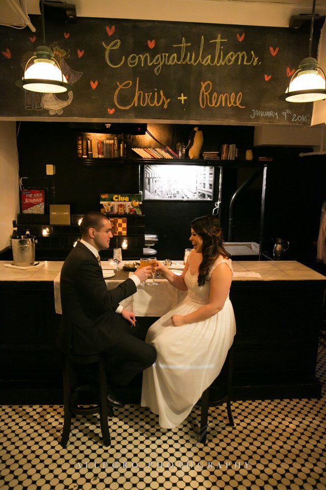 post ceremony toast and oysters- photo by Allegro Photography