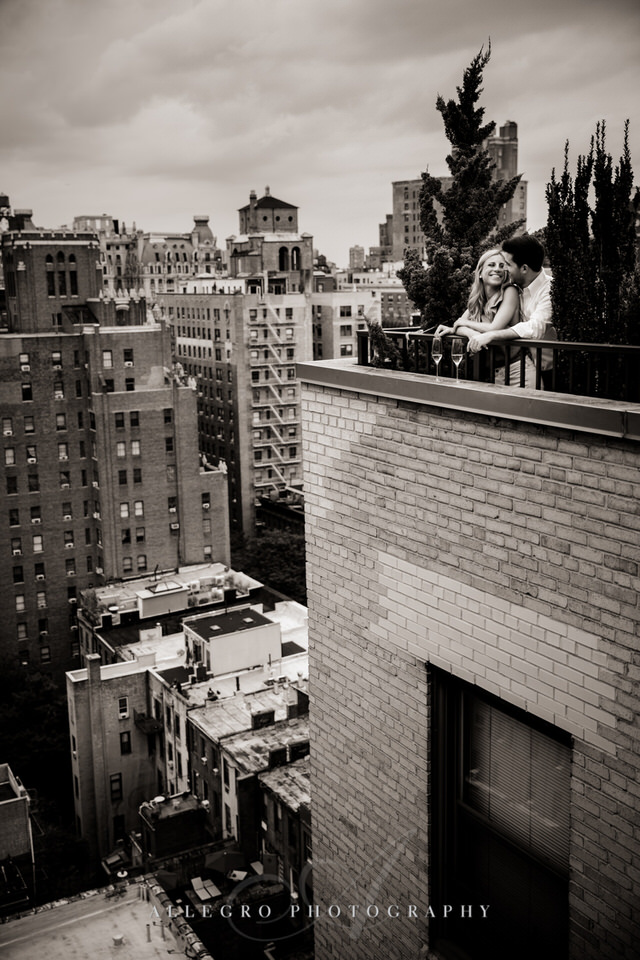 roof top manhattan e-session photo by Allegro Photography