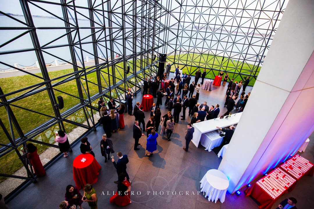 jfk library wedding - red white blue- nautical - photo by Allegro Photography