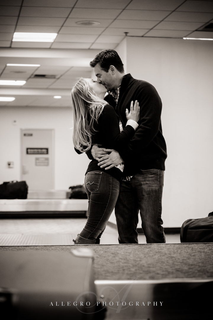 airport engagement photo - photo by allegro photography