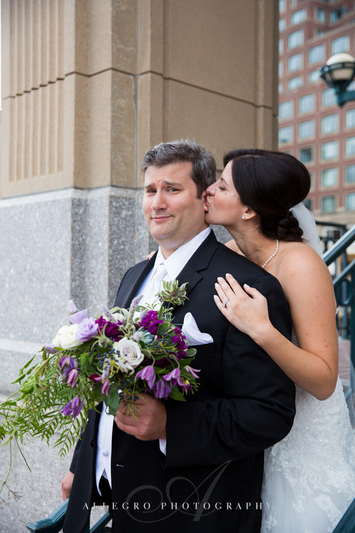 boston bride and groom - photo by allegro photography