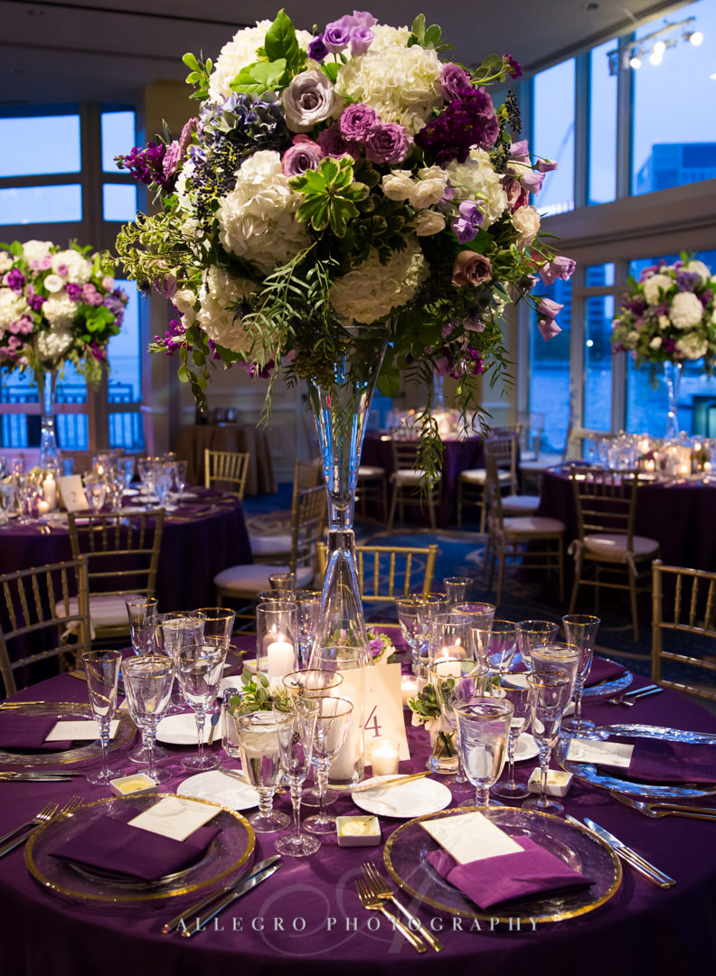 boston harbor hotel wedding flowers - photo by allegro photography