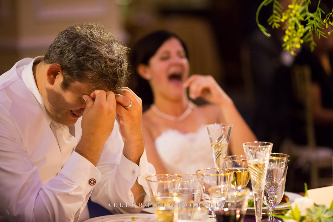 hilarious best man speech boston wedding - photo by allegro photography