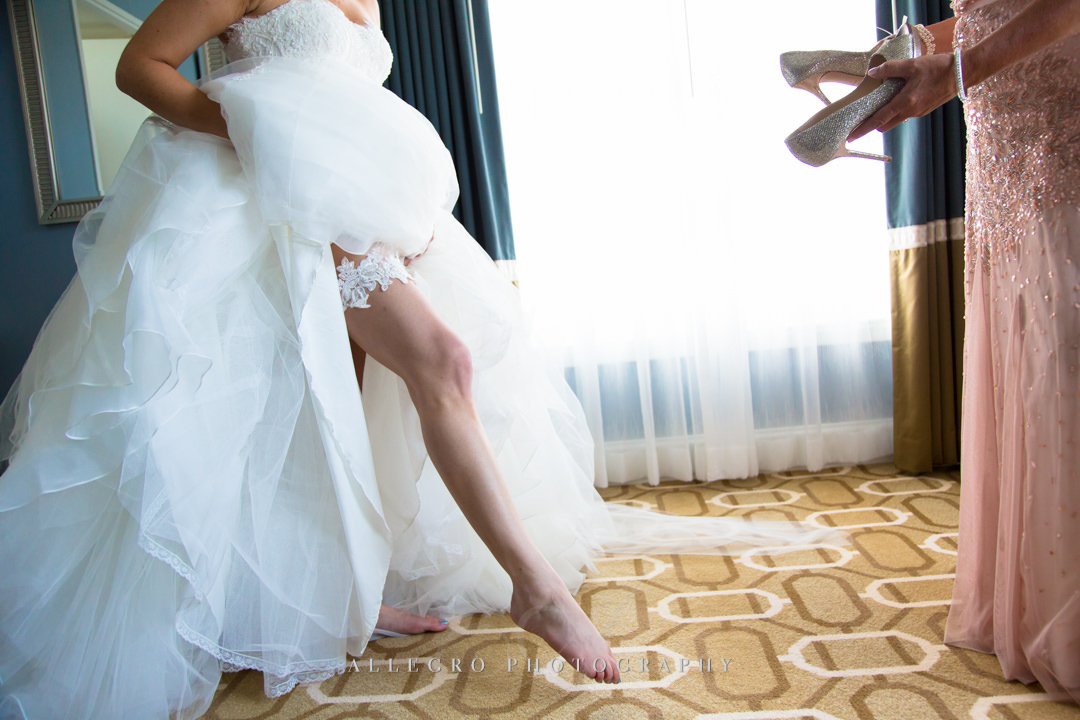 Boston Wedding photo, Bride's garter - photo by allegro photography