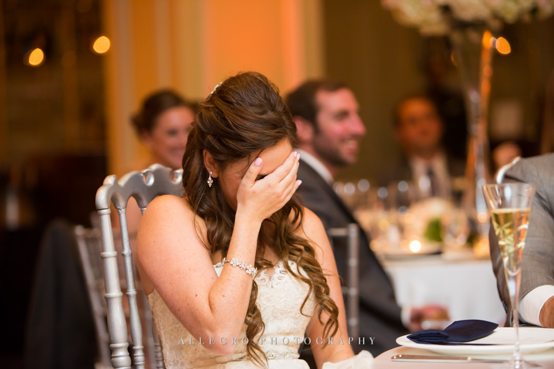 emotional bride at the boston harbor hotel - photo by allegro photography