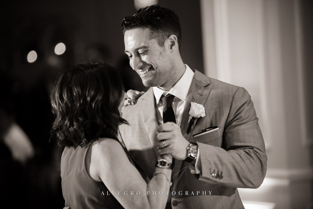 mother son dance at boston harbor hotel wedding - photo by allegro photography