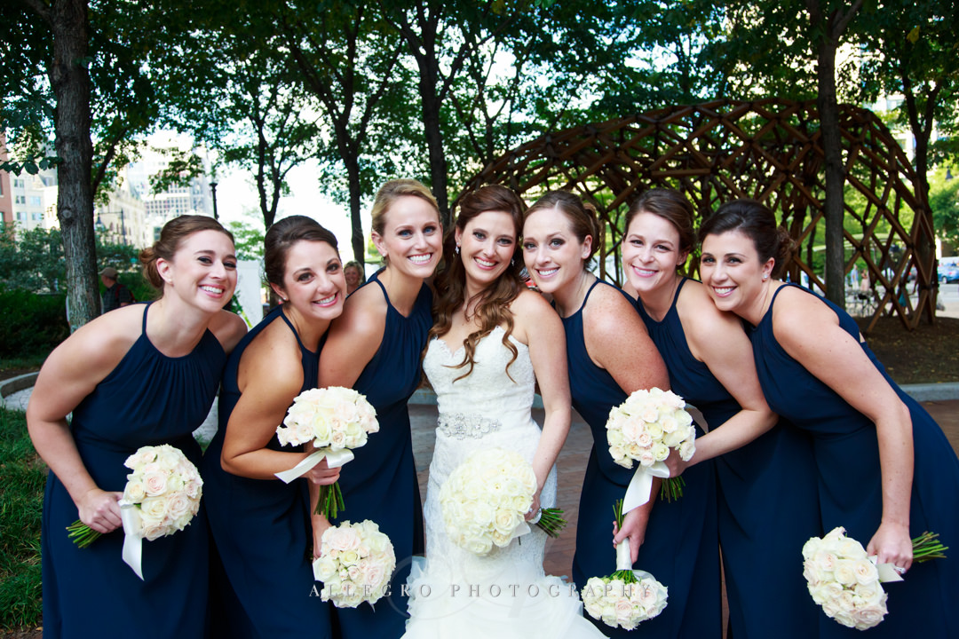 sweet bridesmaids downtown boston - photo by allegro photography