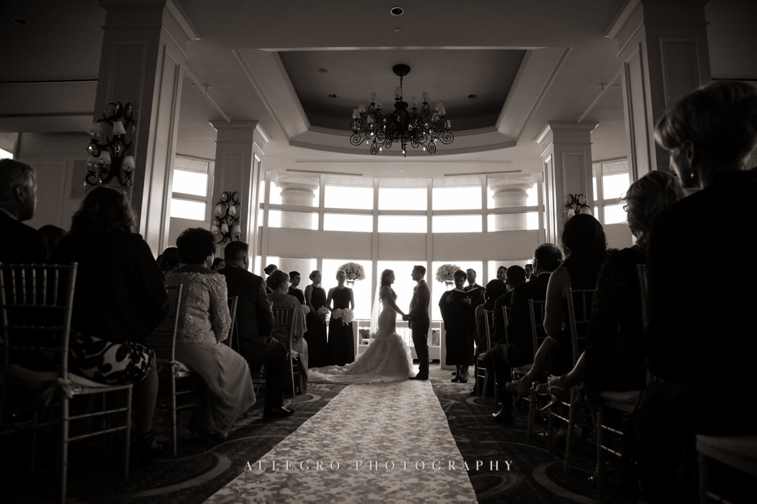 wedding vows at the boston harbor hotel - photo by allegro photography