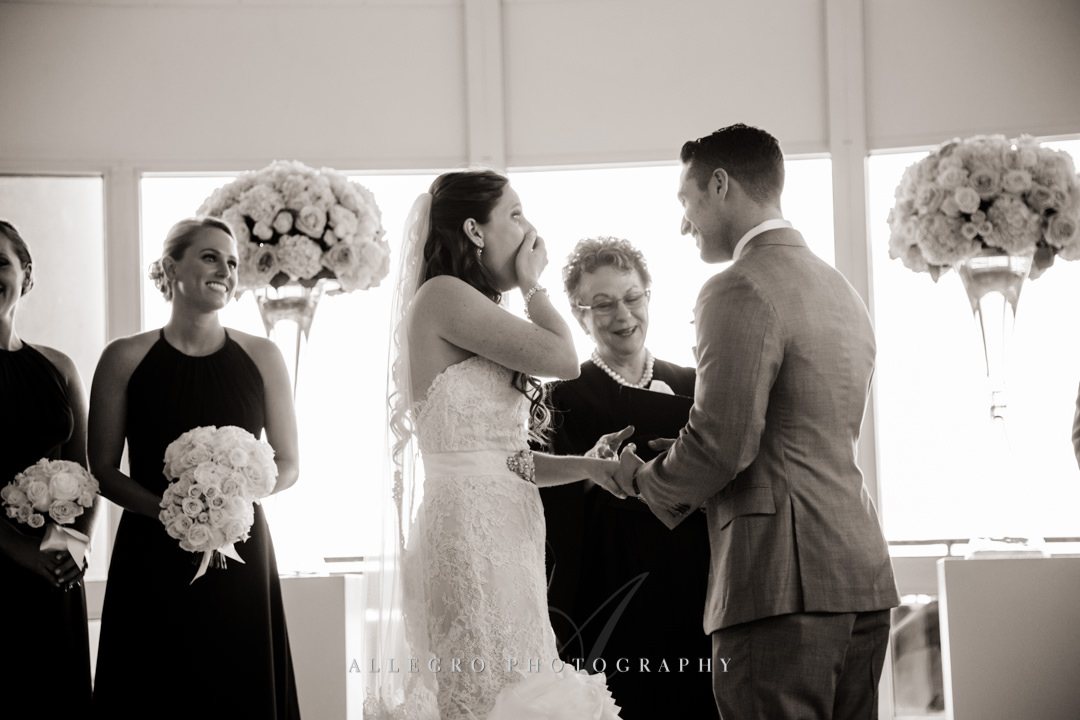 emotional wedding at the boston harbor hotel - photo by allegro photography
