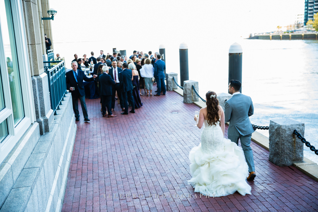 wedding reception in the boston harbor - photo by allegro photography