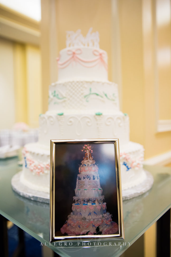 boston harbor hotel wedding cake - photo by allegro photography