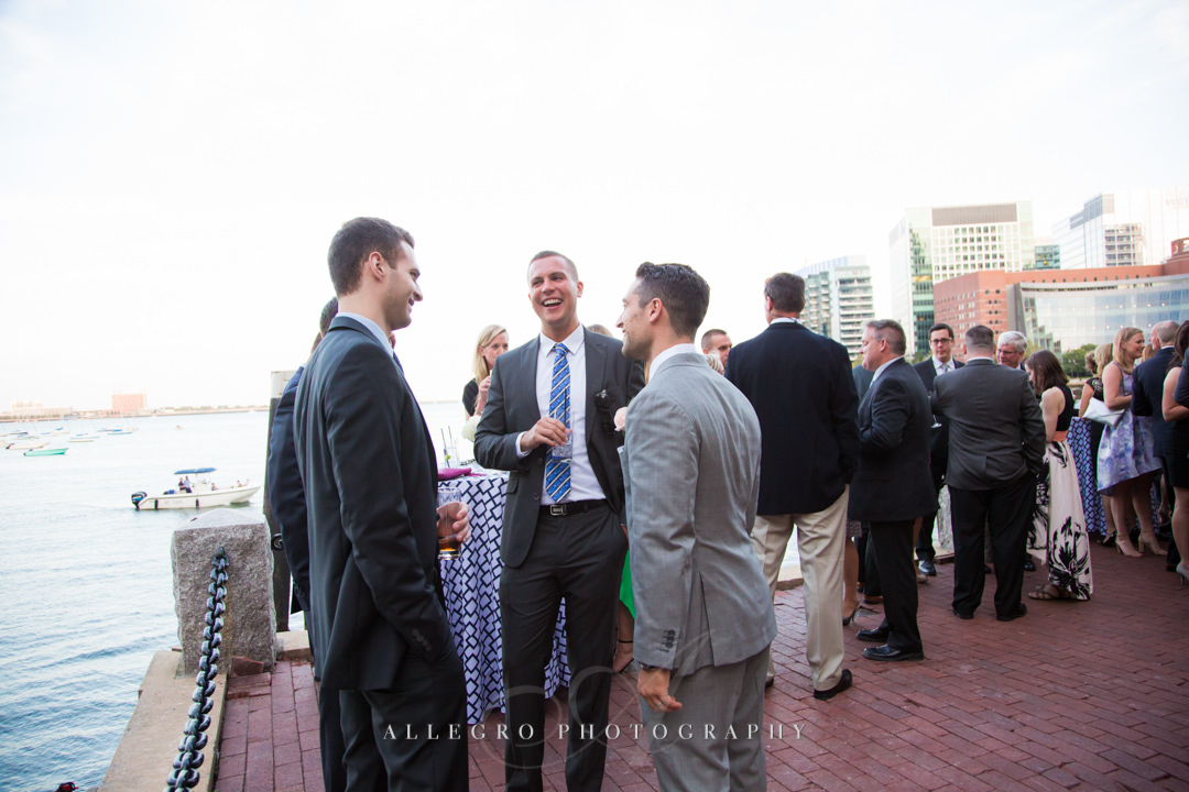 wedding guests at the boston harbor - photo by allegro photography