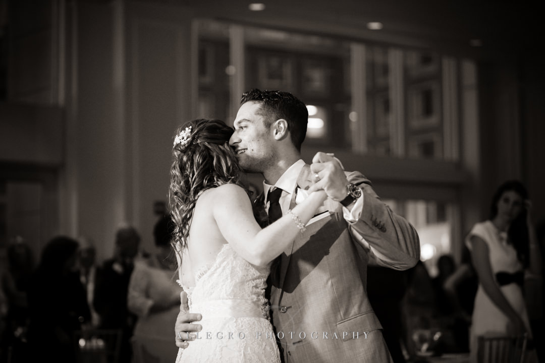 first dance at the boston harbor hotel - photo by allegro photography