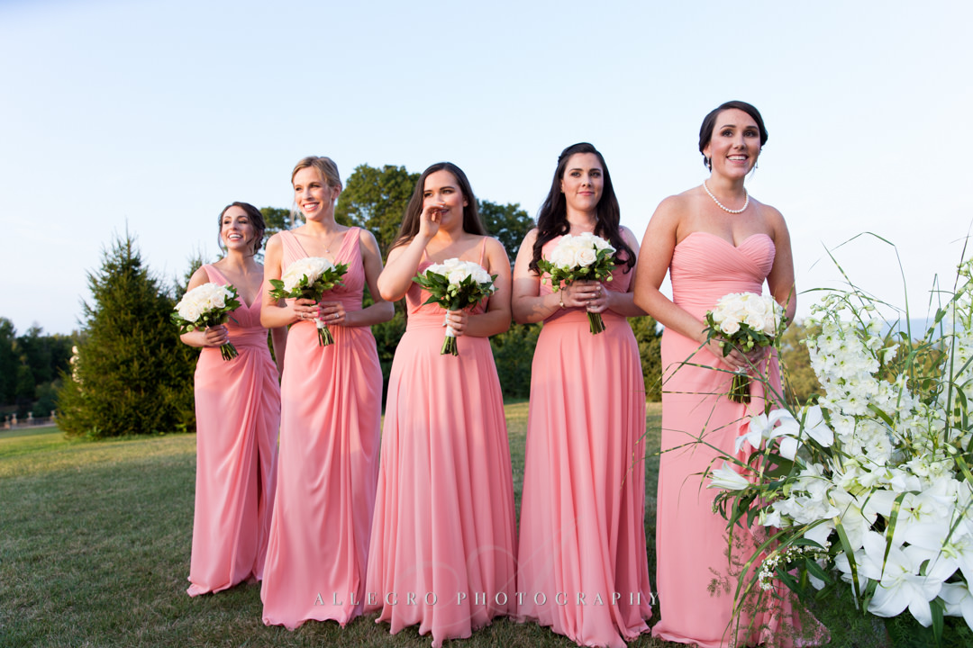 crane estate wedding bridesmaids - photo by allegro photography
