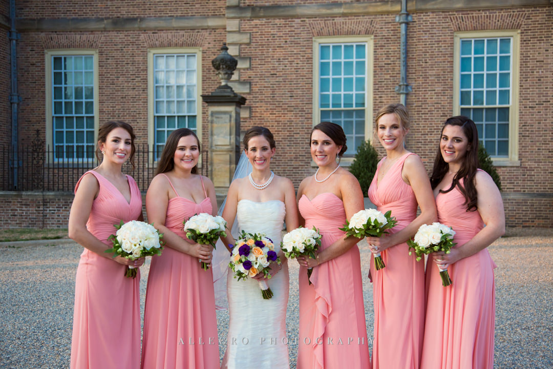 crane estate bridal party - photo by allegro photography
