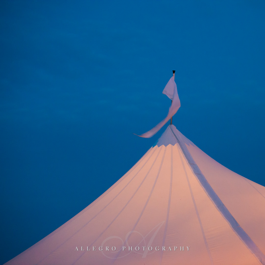 crane estate tent wedding details - photo by Allegro Photography