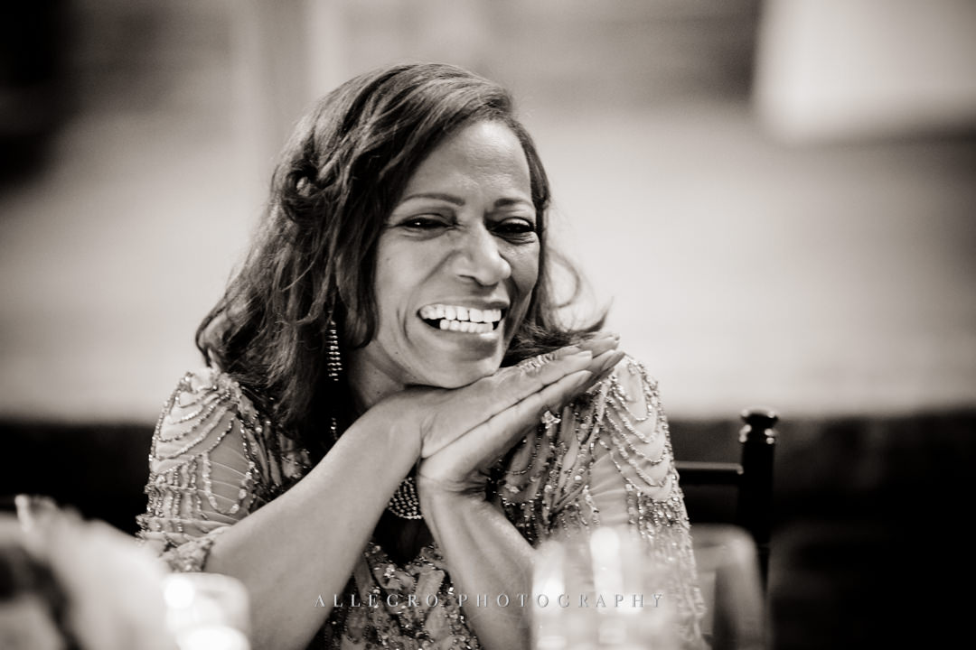 mother of the groom at wedding reception - photo by allegro photography
