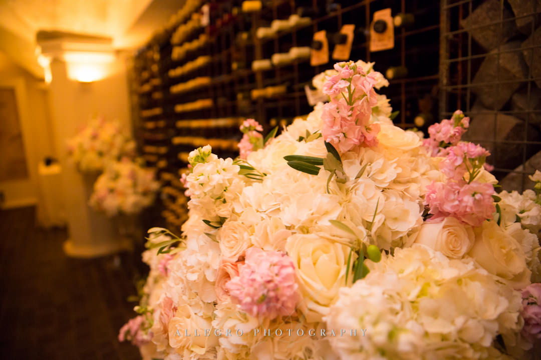 white and pink wedding flowers - photo by allegro photography