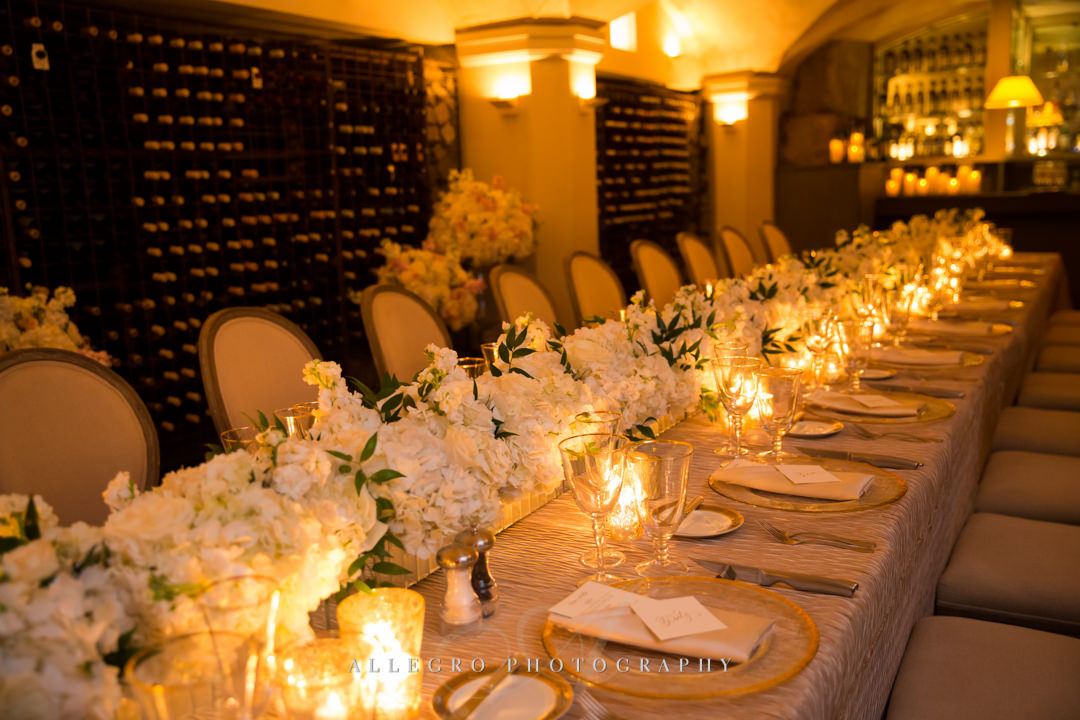 elegant moo restaurant wedding - photo by allegro photography