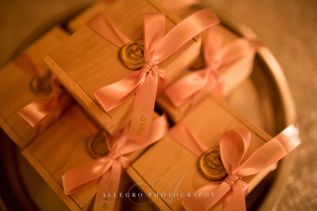boston wedding gifts with wax seals - photo by allegro photography