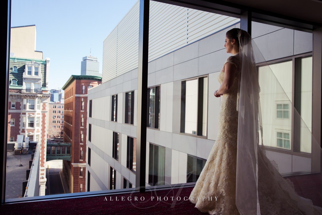 urban boston bridal portrait - photo by allegro photography