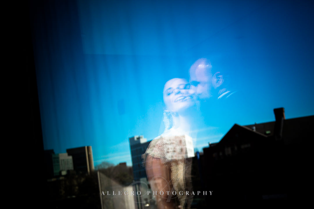 vogue wedding kiss boston - photo by allegro photography