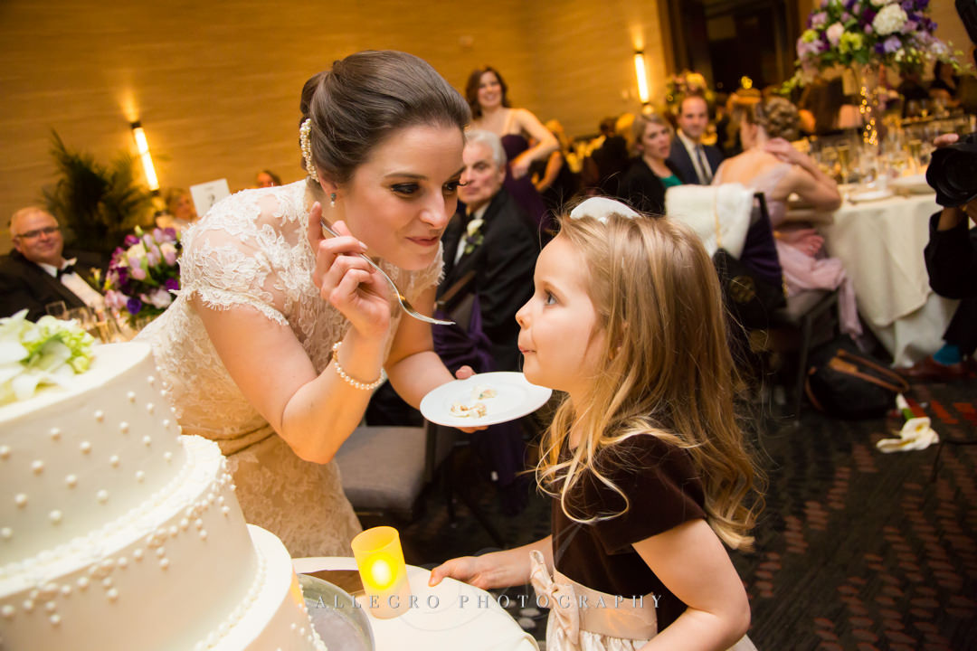 sweet moment at boston commonwealth wedding - photo by allegro photography