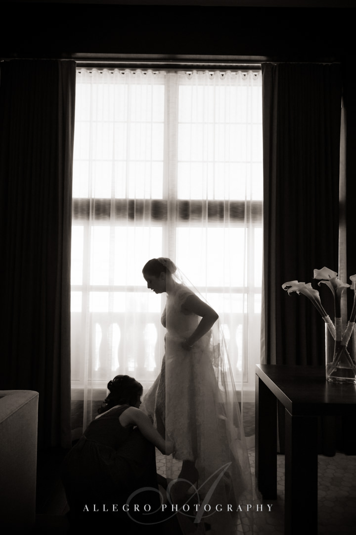 bridal portrait at the hotel commonwealth - photo by allegro photography