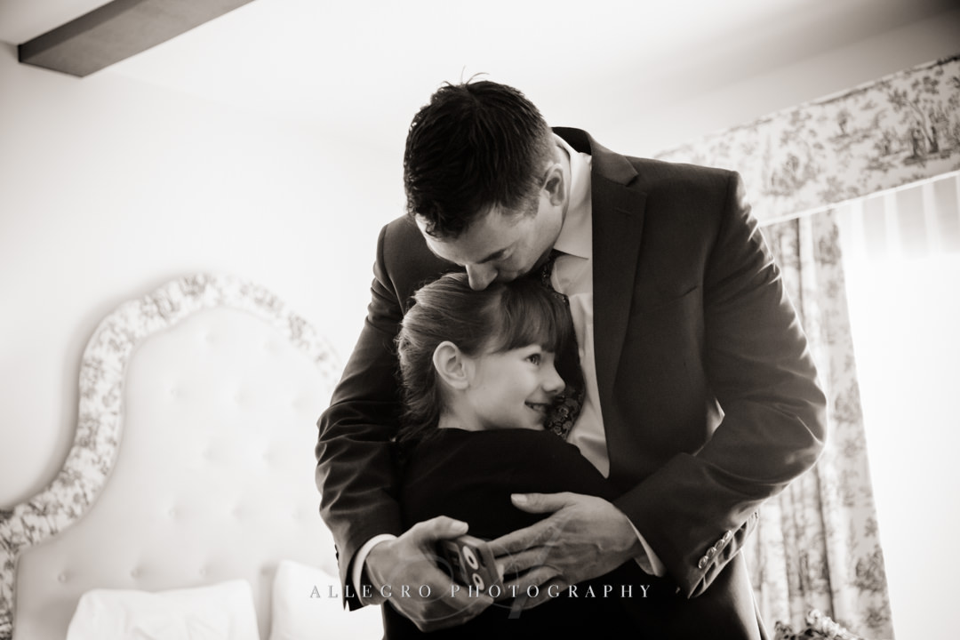 groom and his daughter at mirbeau inn & spa - photo by allegro photography