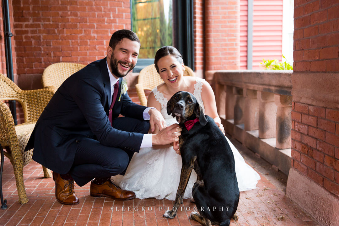 dog at boston wedding - photo by allegro photography