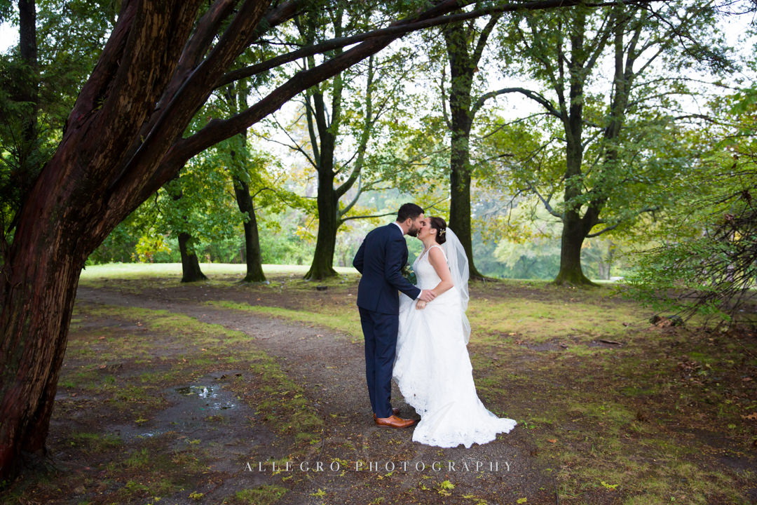 wedding portraits on estate grounds - photo by allegro photography