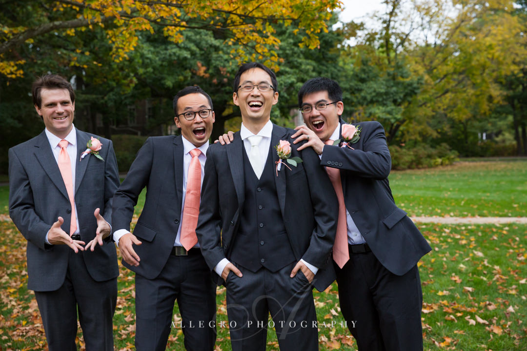 wellelsey college groomsmen - photo by allegro photography