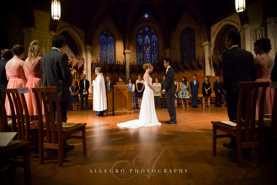 houghton chapel wedding at wellesley college - photo by allegro photography