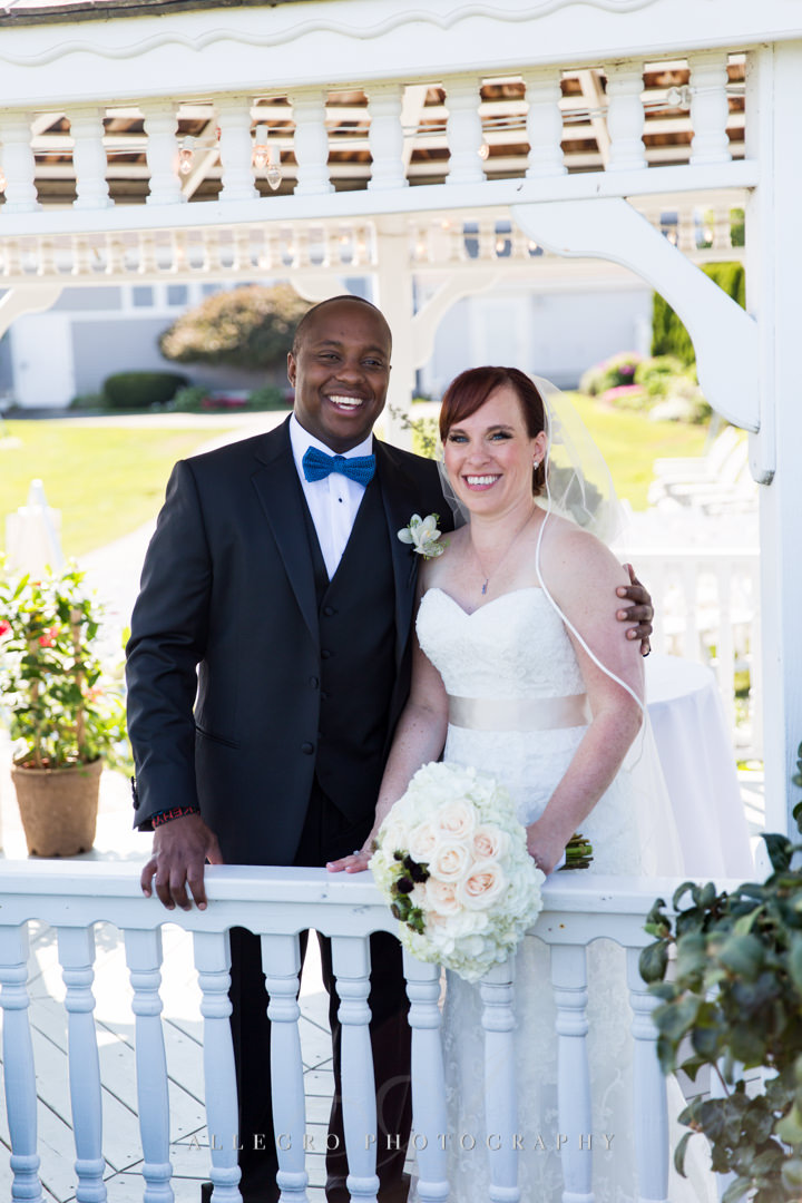 cape cod bride and groom - photo by allegro photography