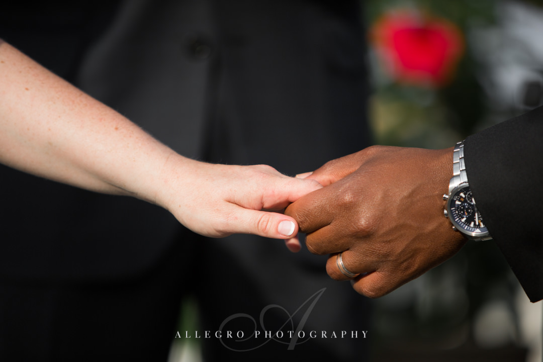 multiracial couple wedding - photo by allegro photography
