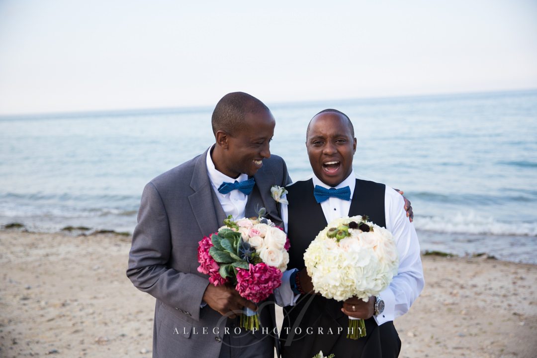 goofy groom and best man - photo by allegro photography