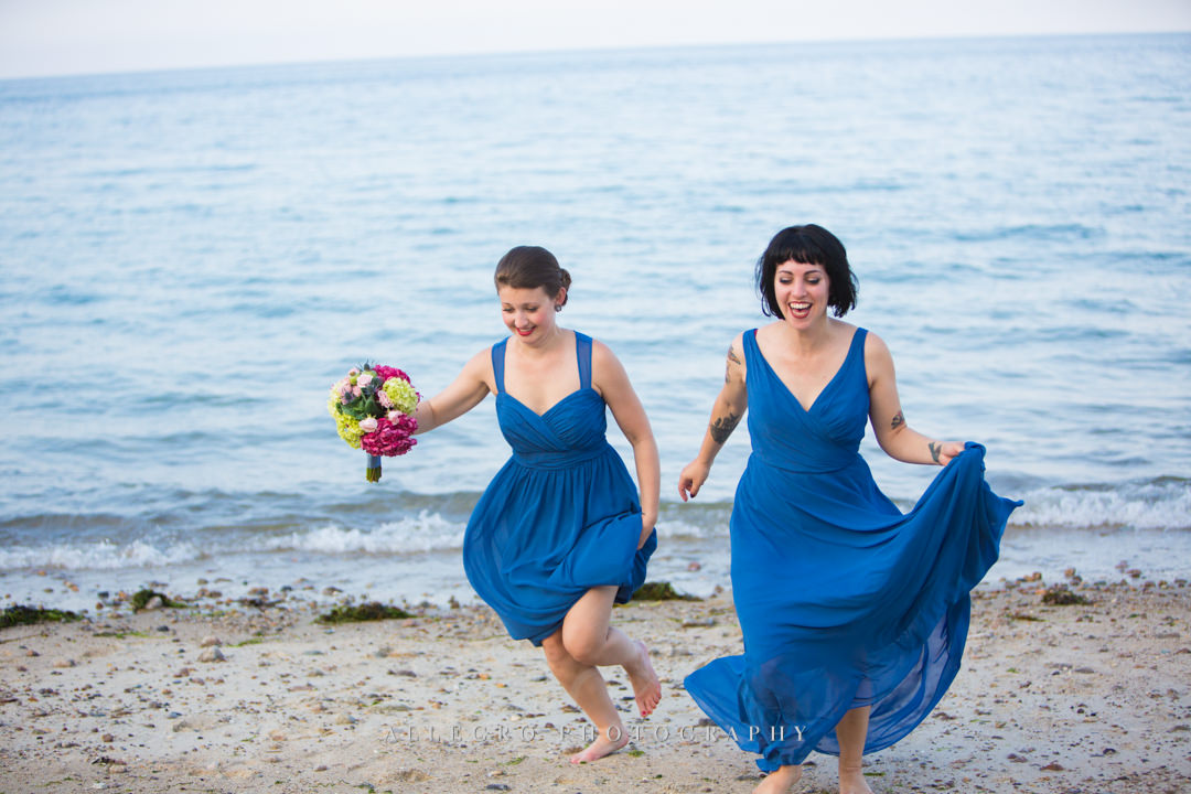 beach bridesmaid dresses - photo by allegro photography
