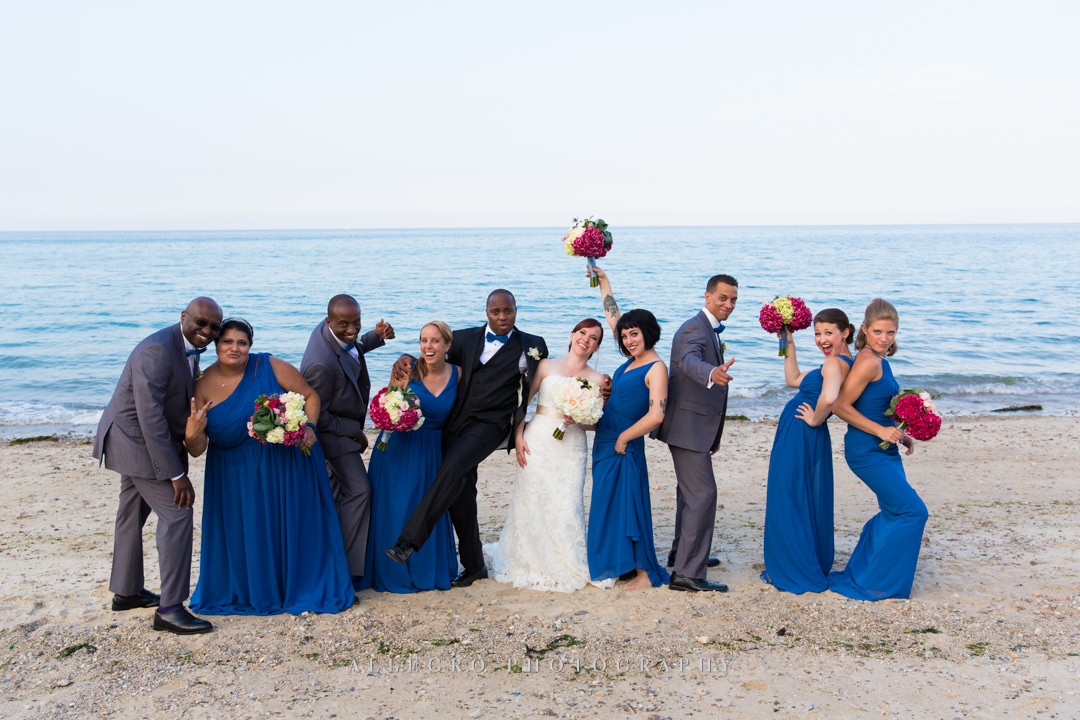 cape cod wedding party - photo by allegro photography
